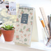 Wirebound pattern To do list desk notepad