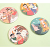 Korean fable pocket round handy mirror