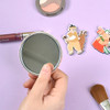 Korean fable pocket round handy mirror