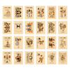 Composition of Vintage toy label paper sticker set