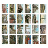 Pack of 48 stickers - Vintage new york label paper sticker set