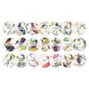 Pack of Nacoo Fruit Bird Circle Sticker Pack with Tin Case