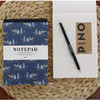 Navy - Willow pattern classic small lined notepad