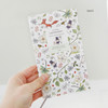 White - Willow story pattern slim lined notebook