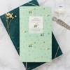 Mint - Willow story pattern slim lined notebook