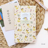 Yellow - Willow story pattern slim lined notebook