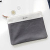 Charcoal - Around'D pocket zipper pouch