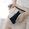 Navy - Around'D pocket zipper small pouch