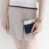 Navy - Around'D pocket zipper small pouch