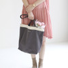 Charcoal - Around'D line shoulder bag tote