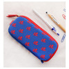 Blue - Rim pattern cotton pen pencil case