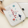 Ivory - Rim pattern iPad multi pouch