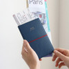 navy - Caily bon voyage RFID blocking passport case 