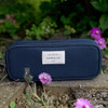 Navy - Something wish oxford double zipper pouch