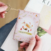 Pink - Willow story pattern snap button card case 