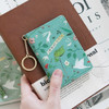Mint - Willow story pattern snap button card case 