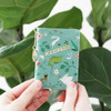 Mint - Willow story pattern snap button card case 