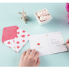 Carnation thank you mini card and envelope