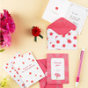 Carnation thank you mini card and envelope
