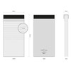 Natural and Pure check list lined notepad