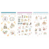 Composition of Mori illustration deco sticker set