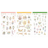 Composition of Mori illustration deco sticker set