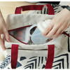 Beige - Insulated lunch cooler bag