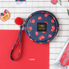 Cherry - Pop art small round pouch