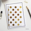 Gold dots - the blank plain notebook