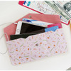 Pink - Willow story pattern pocket passport wallet 