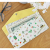 Yellow - Willow story pattern pocket passport wallet 