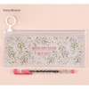 Cherry blossom - Pattern bling clear zip lock small pouch