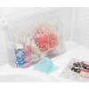 Cherry blossom - Pattern bling clear zip lock medium pouch 