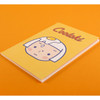C - Cute girl thread stitching class lined notebook
