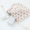 Peach - Jam Jam pattern drawstring pouch