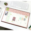 Second mansion undated monthly planner paper with desk mat