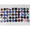 Composition of Space circle sticker set