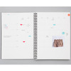 Monthly - Mon cahier wirebound large undated daily planner