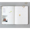 Monthly plan - Bonne promenade pattern undated planner