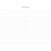 Ruled note - Bonne promenade pattern undated planner