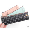 Dark - Pastel check pattern zipper pencil case