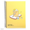 Mustard - Butter friends wirebound lined notebook 