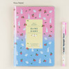 Rose rabbit - 2017 Bling pattern colorful dated diary