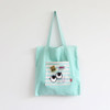 Mint - Afternoon Hello cotton shoulder tote bag