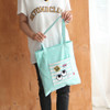 Mint - Afternoon Hello cotton shoulder tote bag