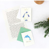 Pastel blue - Folding message card set
