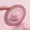 Back of Hello cute illustration round hand mirror 