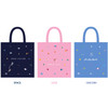 In space cotton shoulder tote bag 