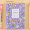 Violet cherry blossom - Premium flower pattern weekly undated journal