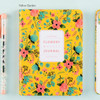 Yellow garden - Premium flower pattern weekly undated journal